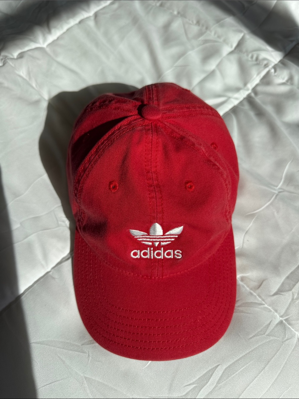 Unisex, Red Adidas Baseball Cap
